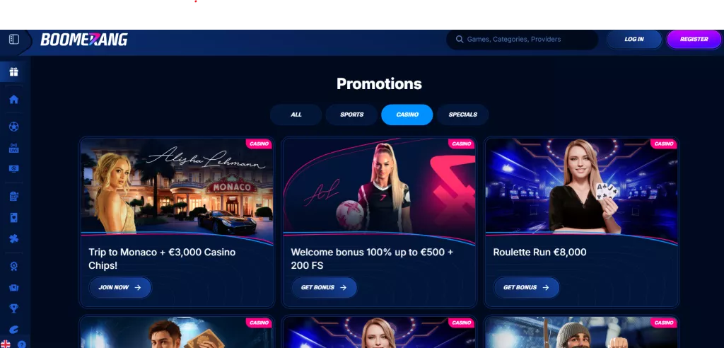 casino boomerang bet TOC