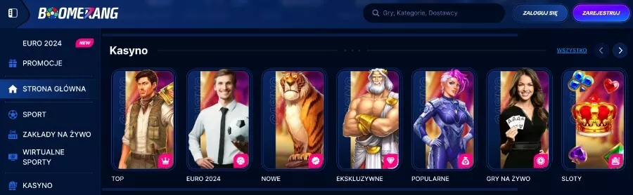 kasyno boomerang bet 90